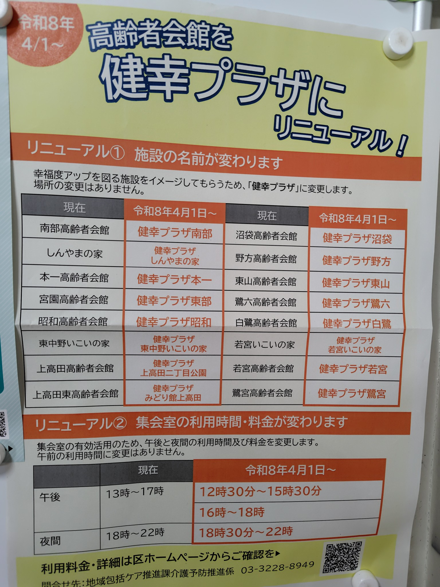 南中野包括】高齢者会館の名称がかわるそうです！→健幸プラザへ｜福祉